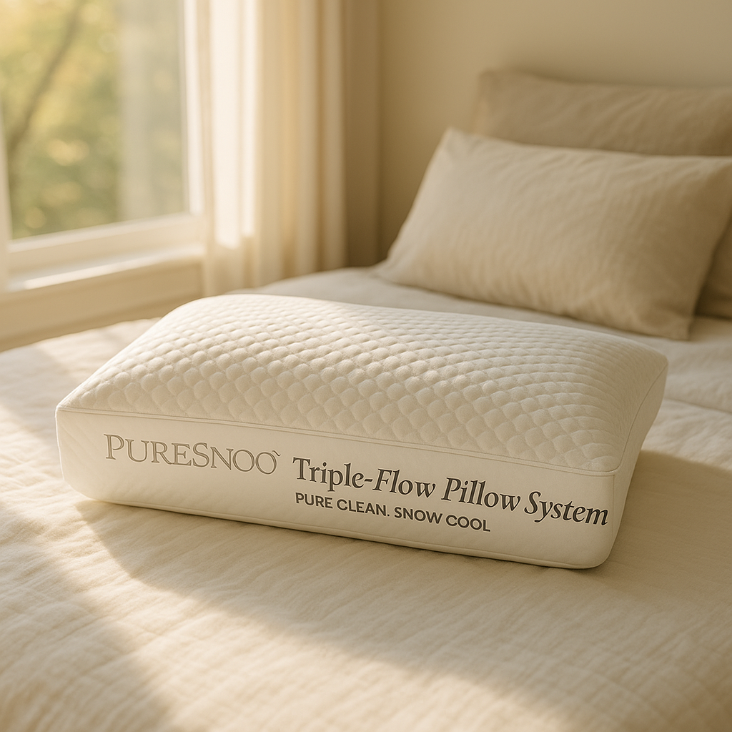 PureSnoo Triple-Flow Cooling Pillow Gel Side Sleeper