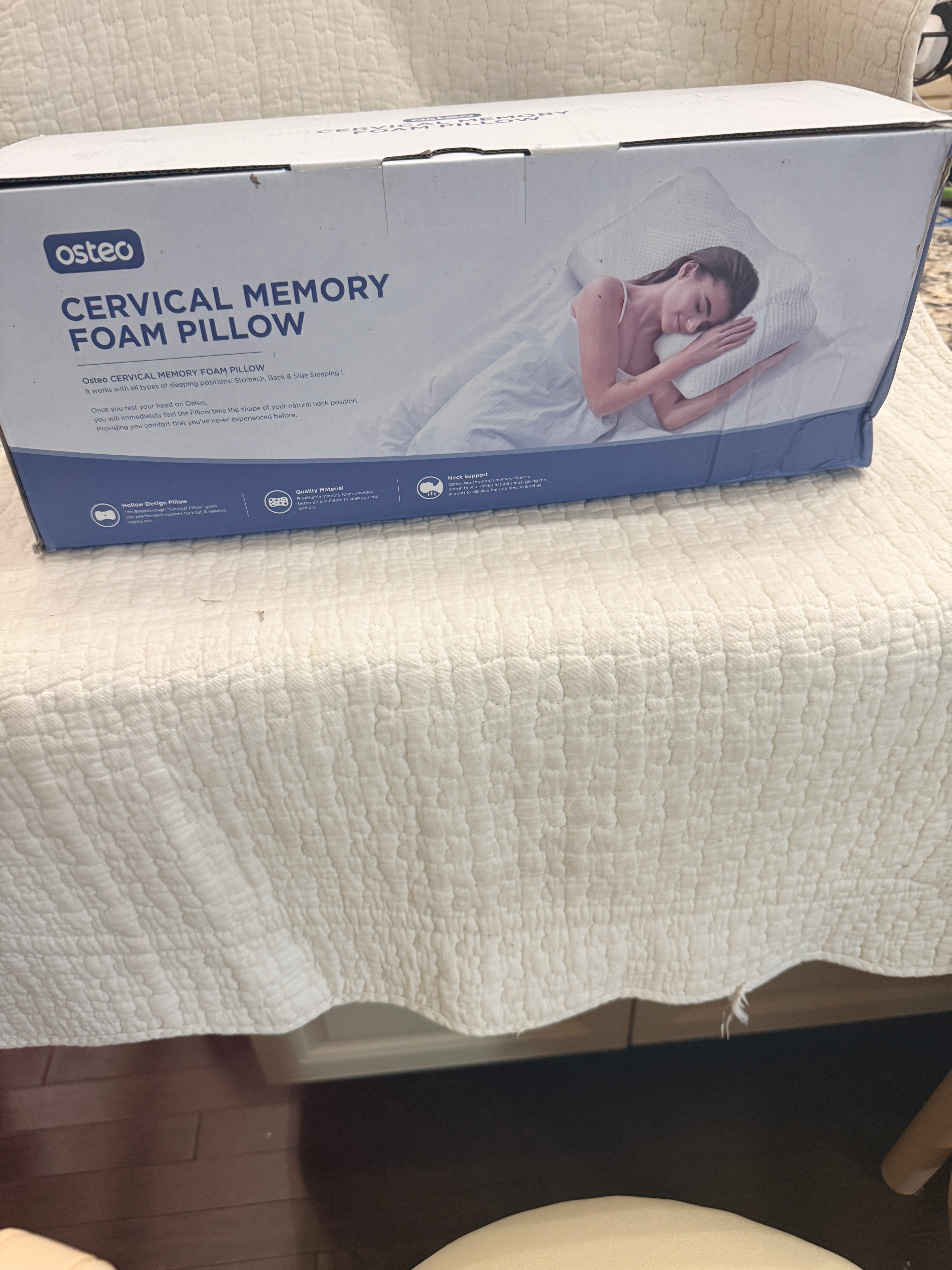 Osteo Cervical Memory Foam Pillow Neck Support Contour