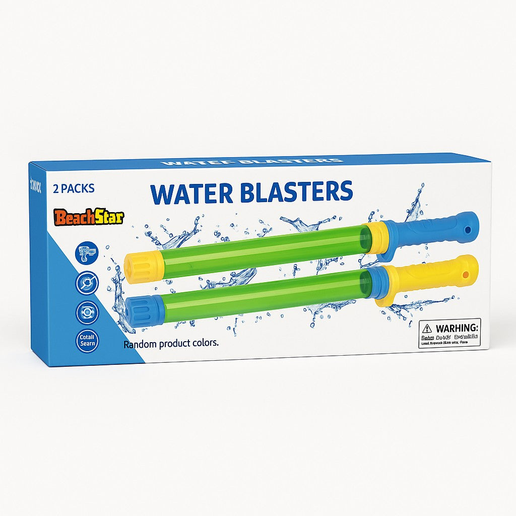 Water Blasters 2 Pack Kids Pool Squirt Guns Summer Toy