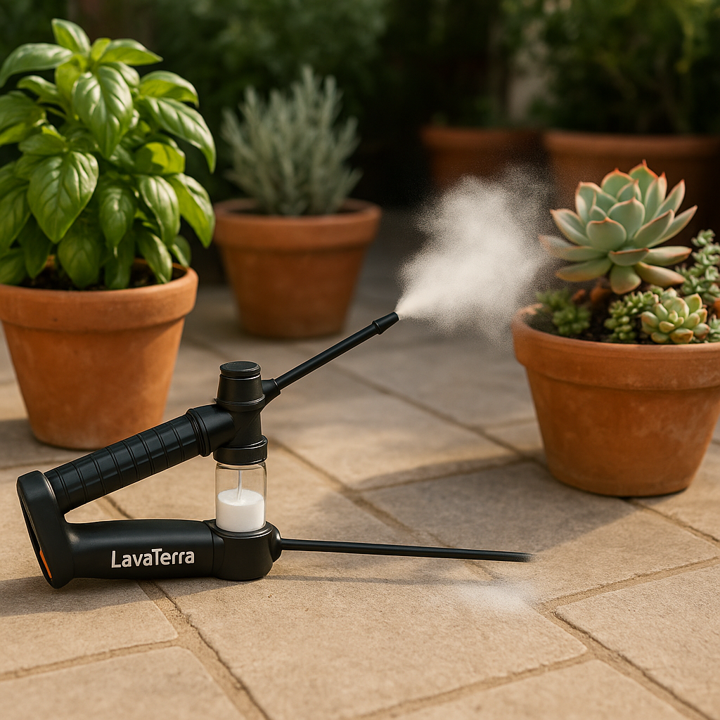 LavaTerra Powder Duster Retractable Garden Pest Applicator