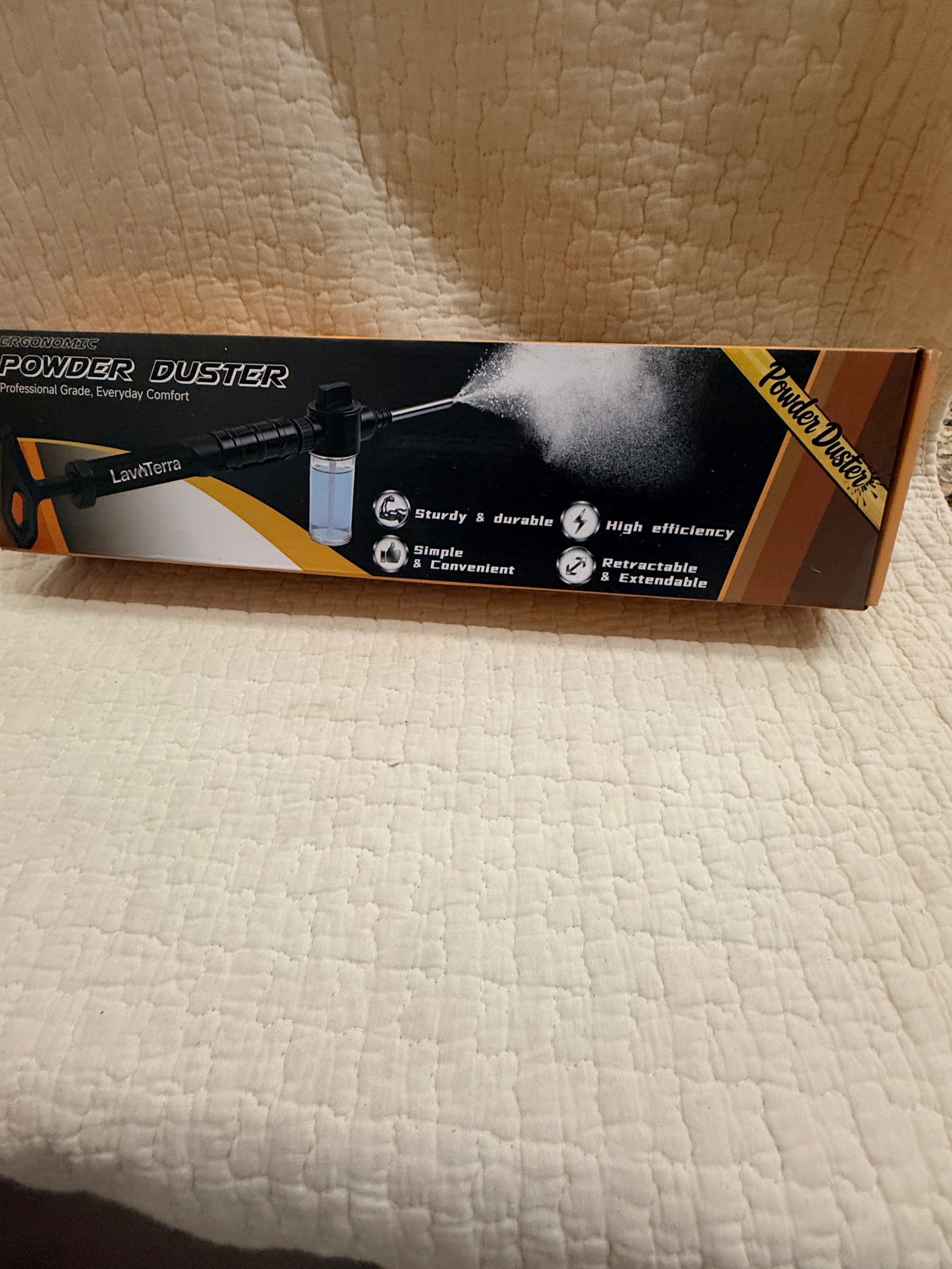 LavaTerra Powder Duster Retractable Garden Pest Applicator