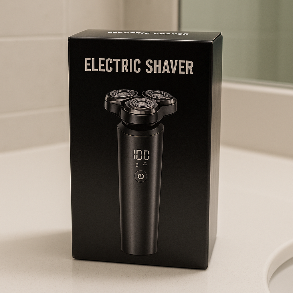 Electric Shaver Men Rotary Cordless LED Display Waterproof