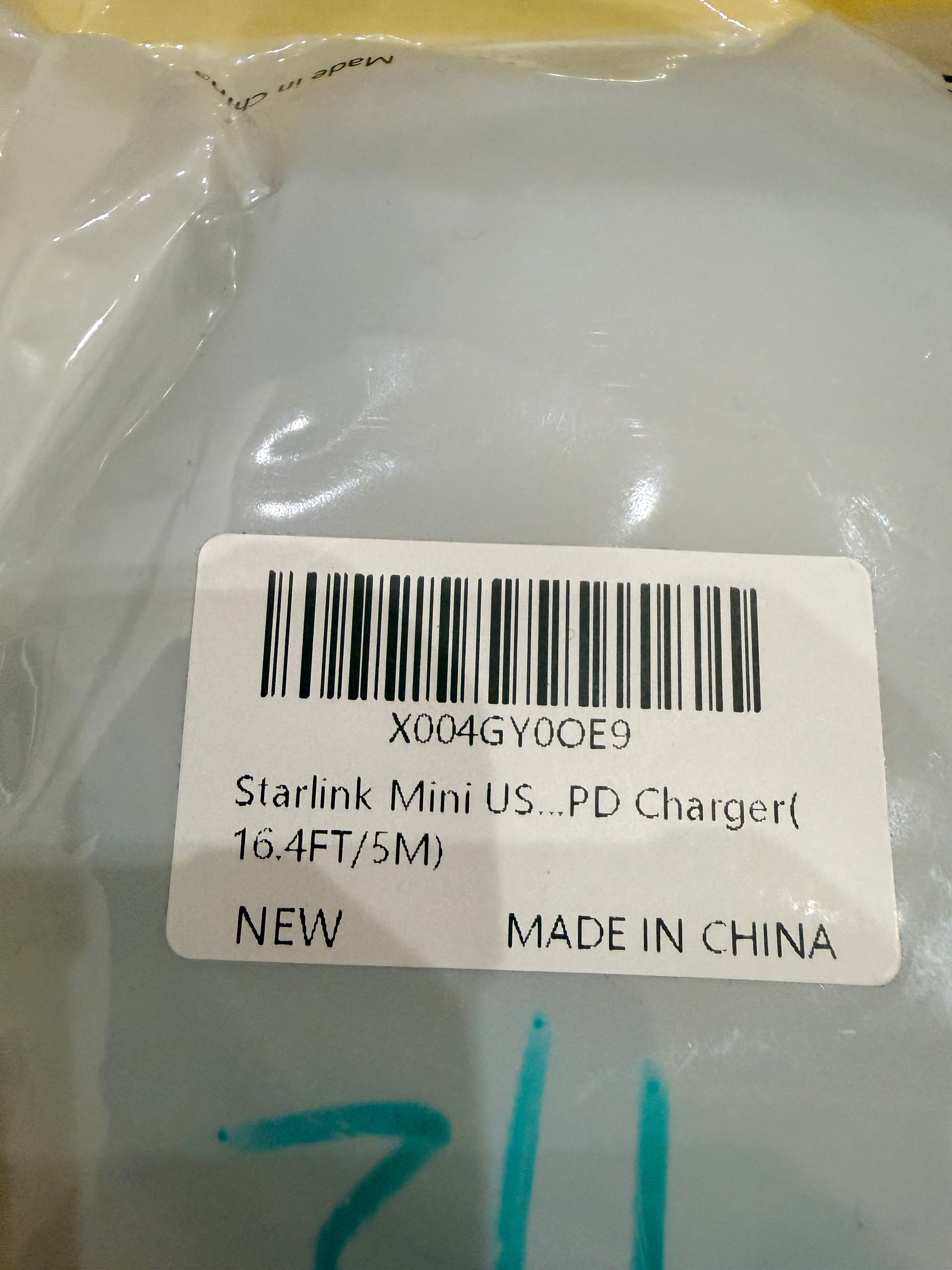 Starlink Mini USB-C PD Charging Cable 16.4ft 5M Outdoor