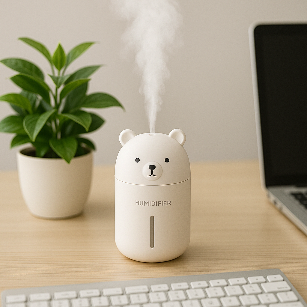 Mini USB Humidifier Cute Animal Cool Mist Desk Bedroom