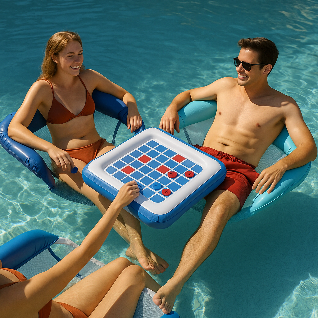 Jasonwell Pool Float Hammock with Floating Game Table