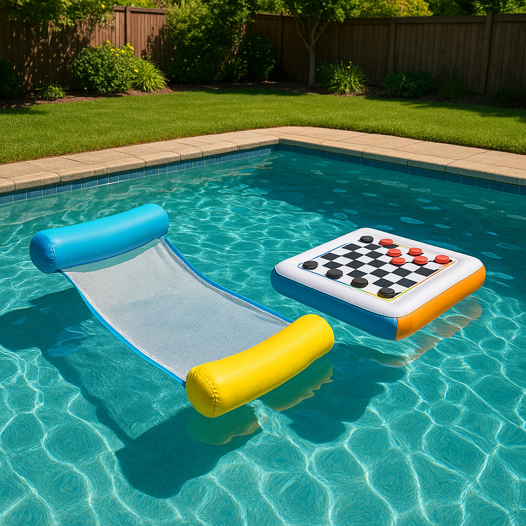Jasonwell Pool Float Hammock with Floating Game Table