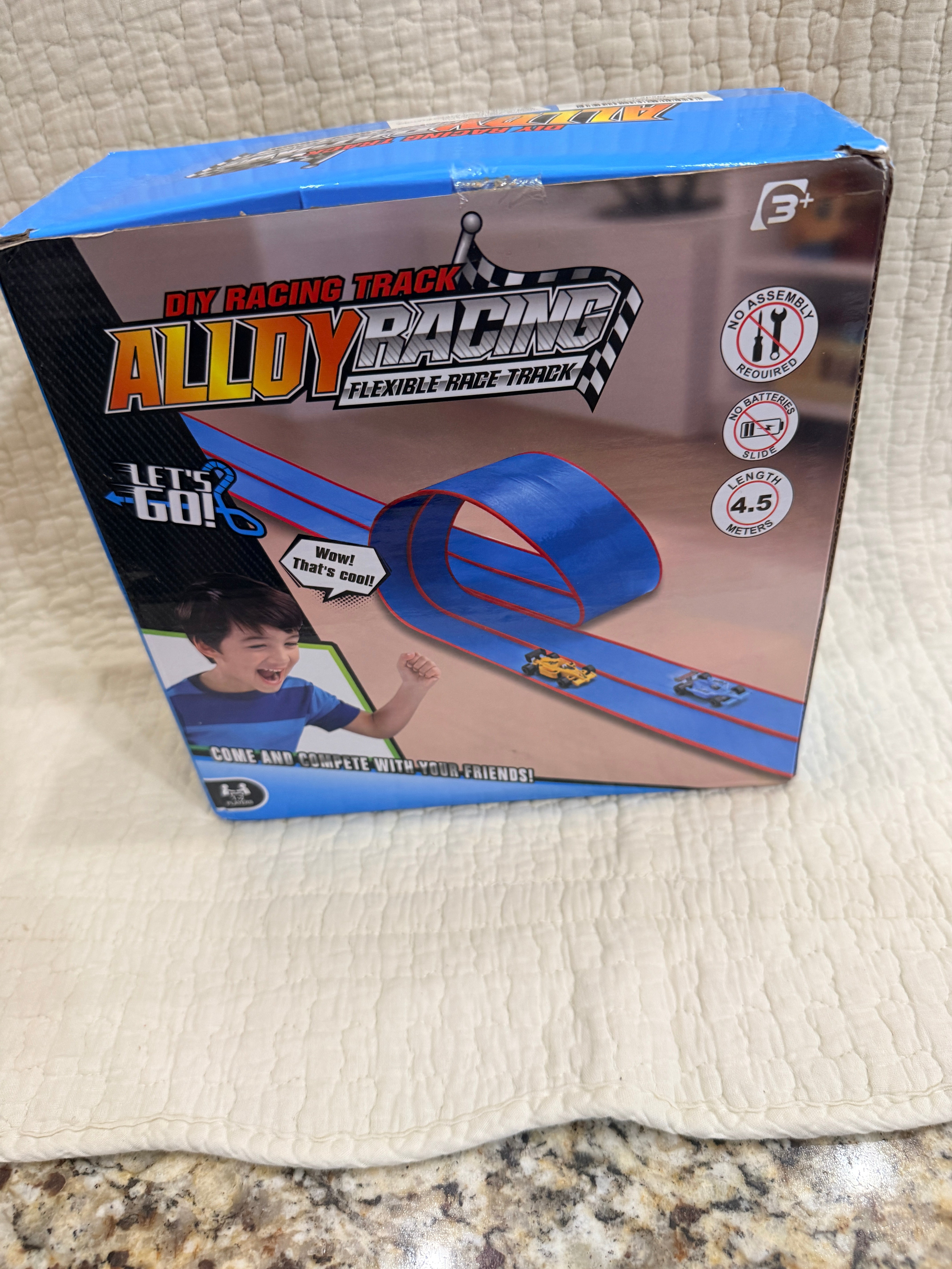 Alloy Racing DIY Flexible Race Track Car Toy 4.5M
