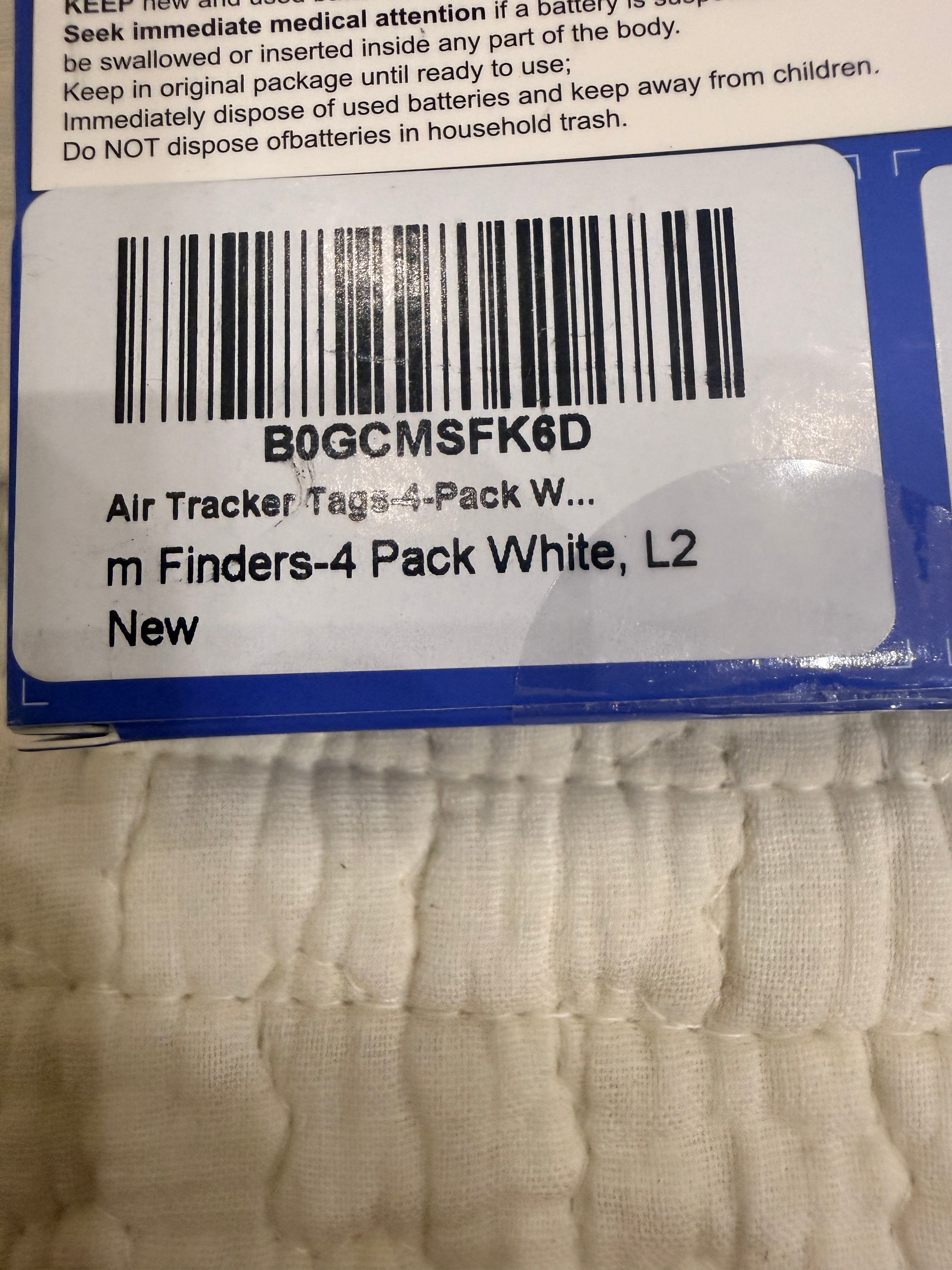 FLYRUIT Tag 4-Pack Item Finder Works with Apple Find My