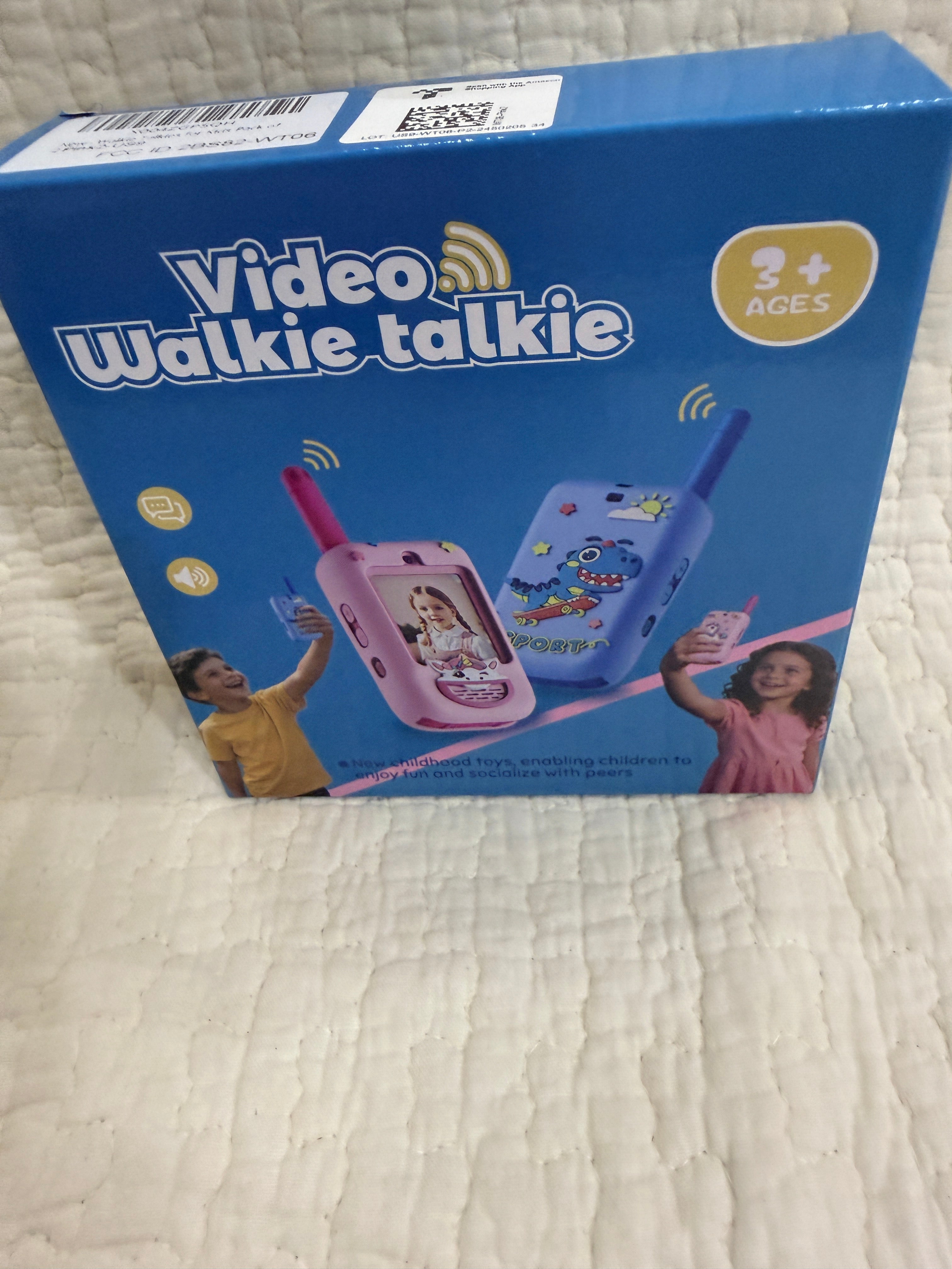 Kids Video Walkie Talkies 2-Pack Rechargeable Ages 3+