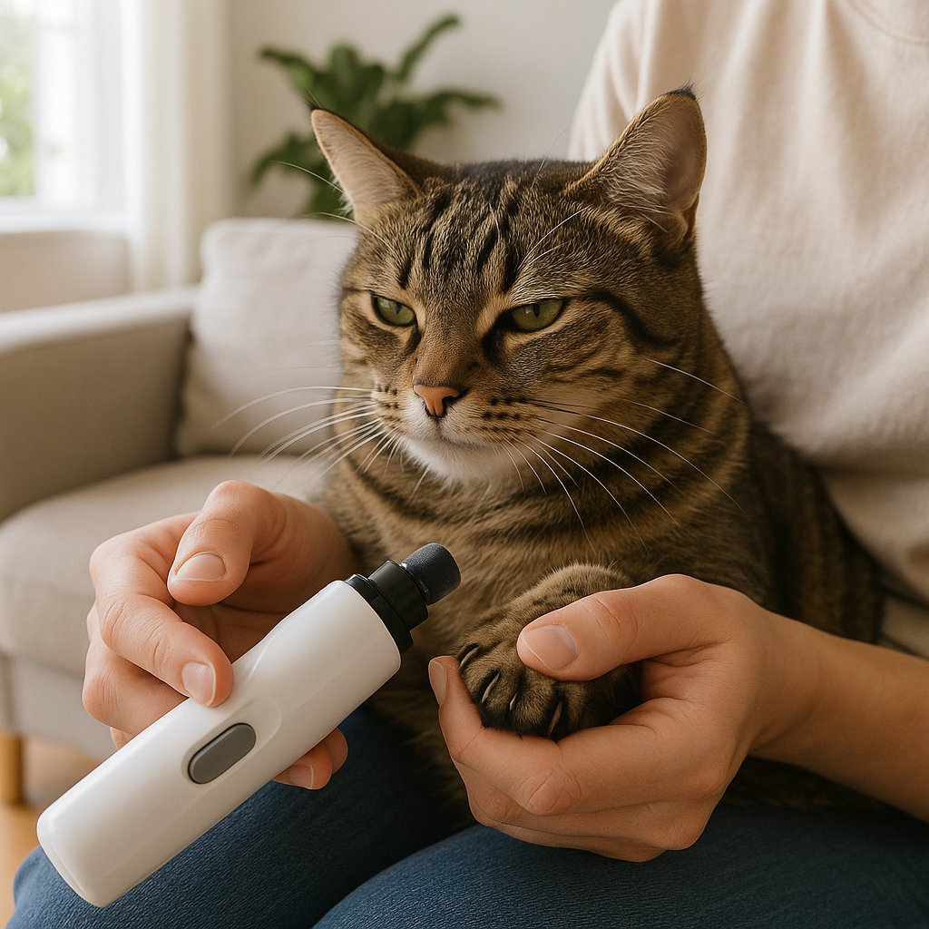 Pet Nail Grinder Cordless Quiet Rechargeable LCD