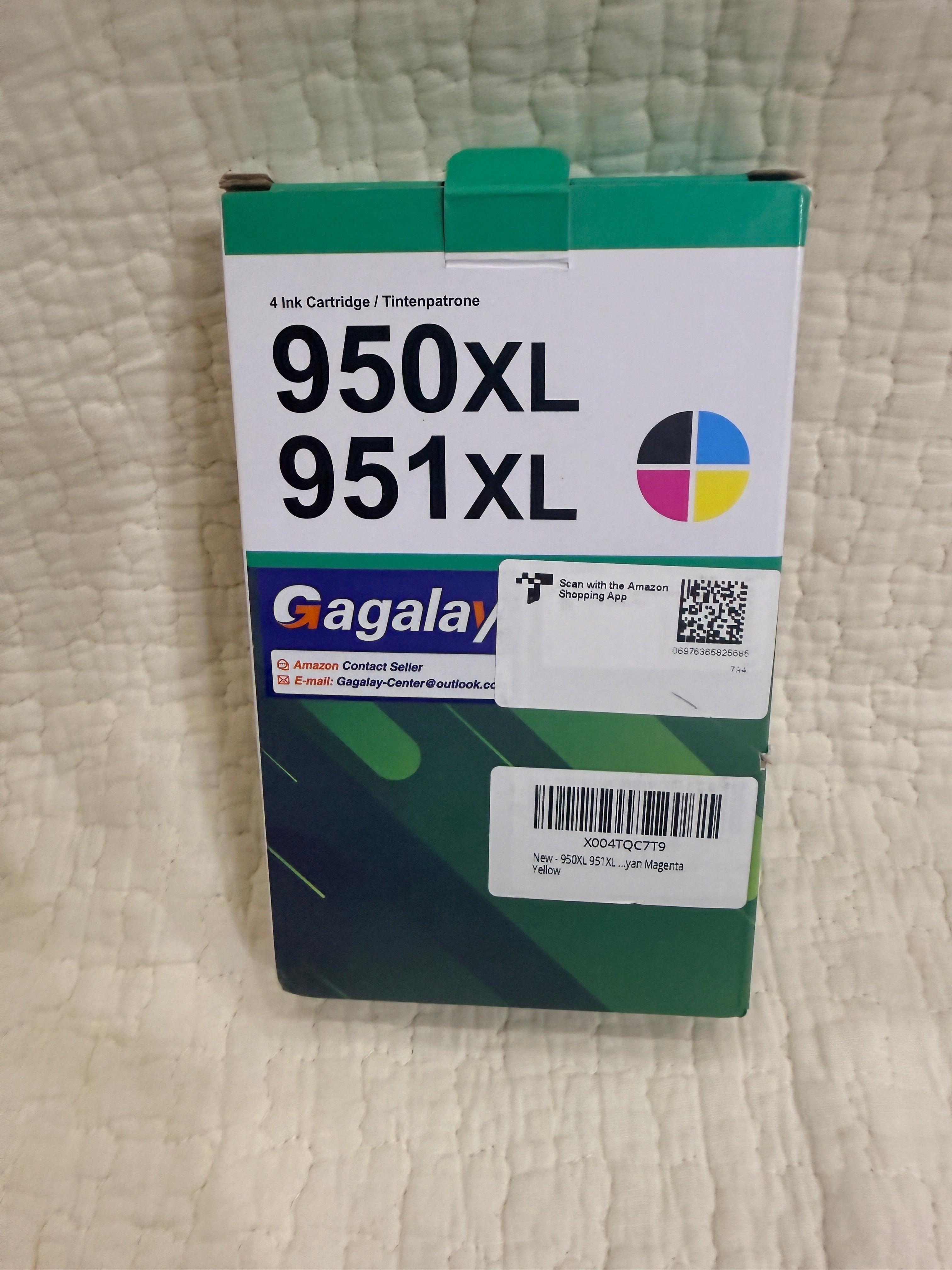 Gagalay 950XL 951XL Ink Cartridges 4-Pack for HP