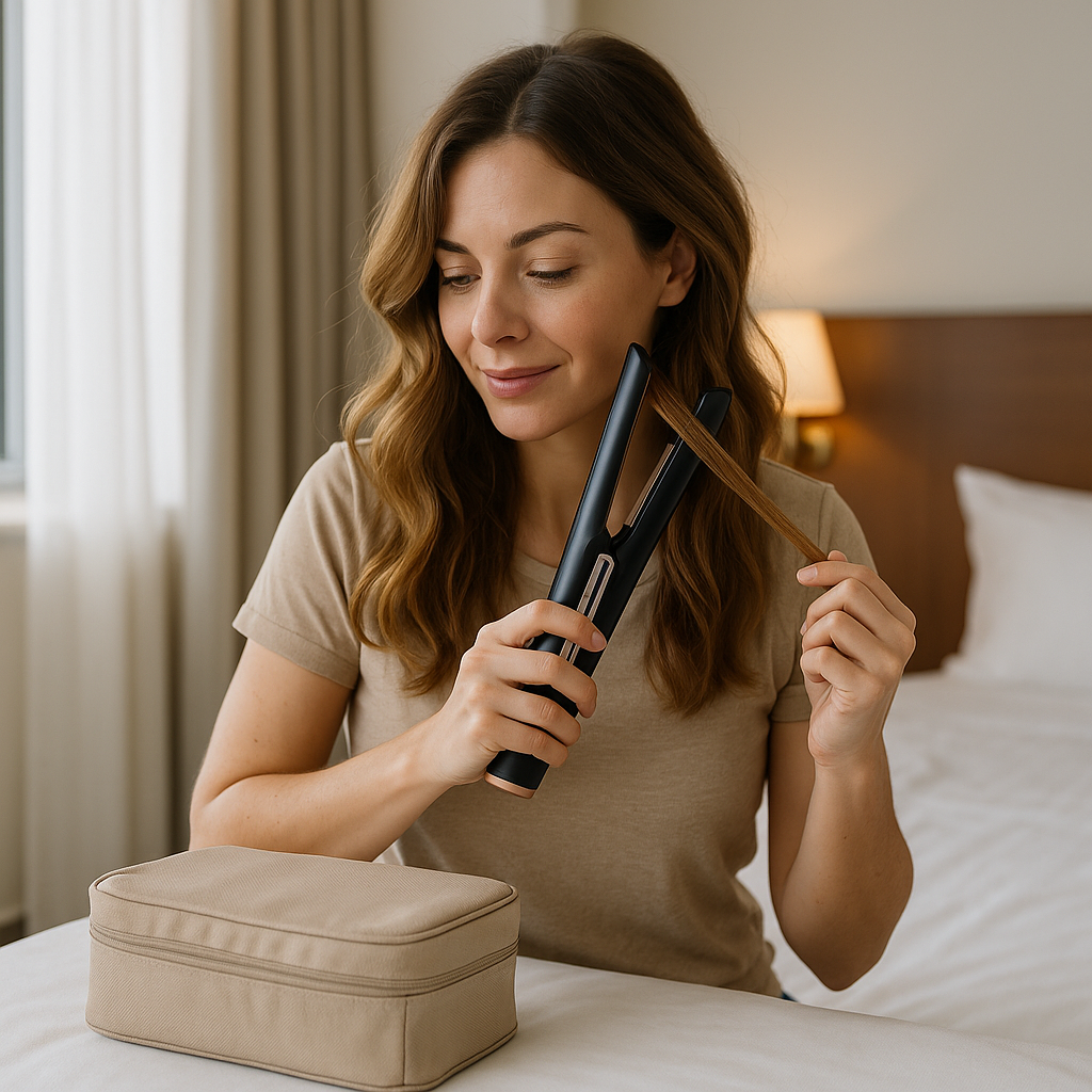 GLS 3-in-1 Cordless Curling & Straightening Brush Set