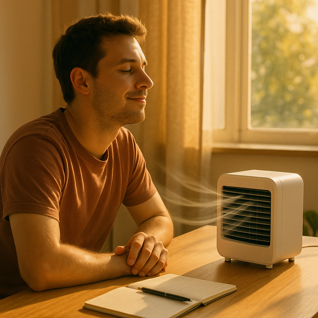 Desktop Air Cooler Portable Mini Evaporative AC Fan