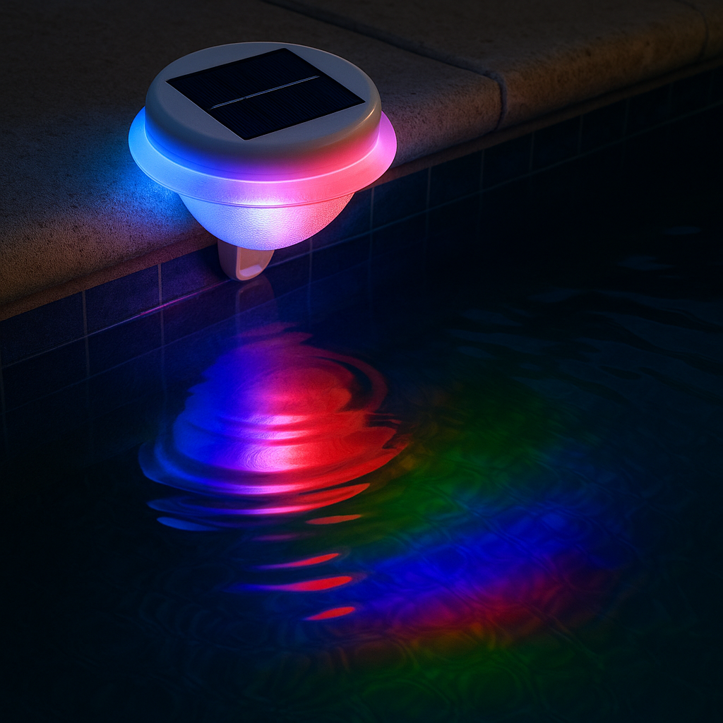 Solar Pool Fountain Light RGB 10-Color with Remote