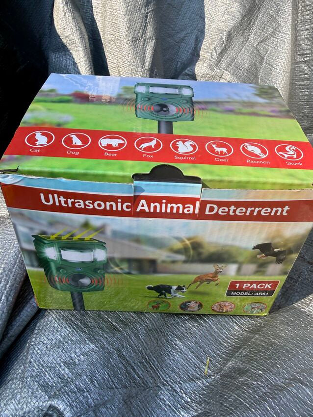 Ultrasonic Animal Deterrent Solar Repeller AR51