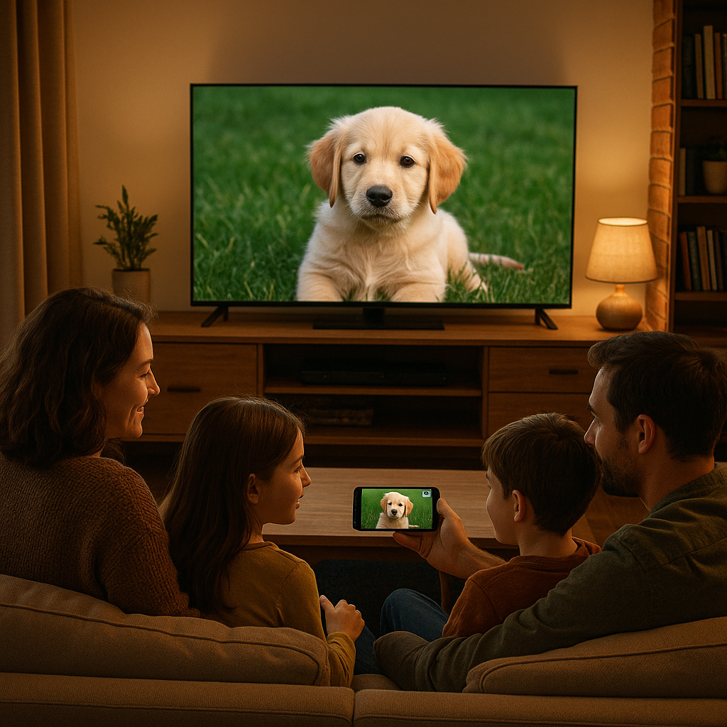Full Screen HDTV Dongle Phone to TV Screen Mirroring