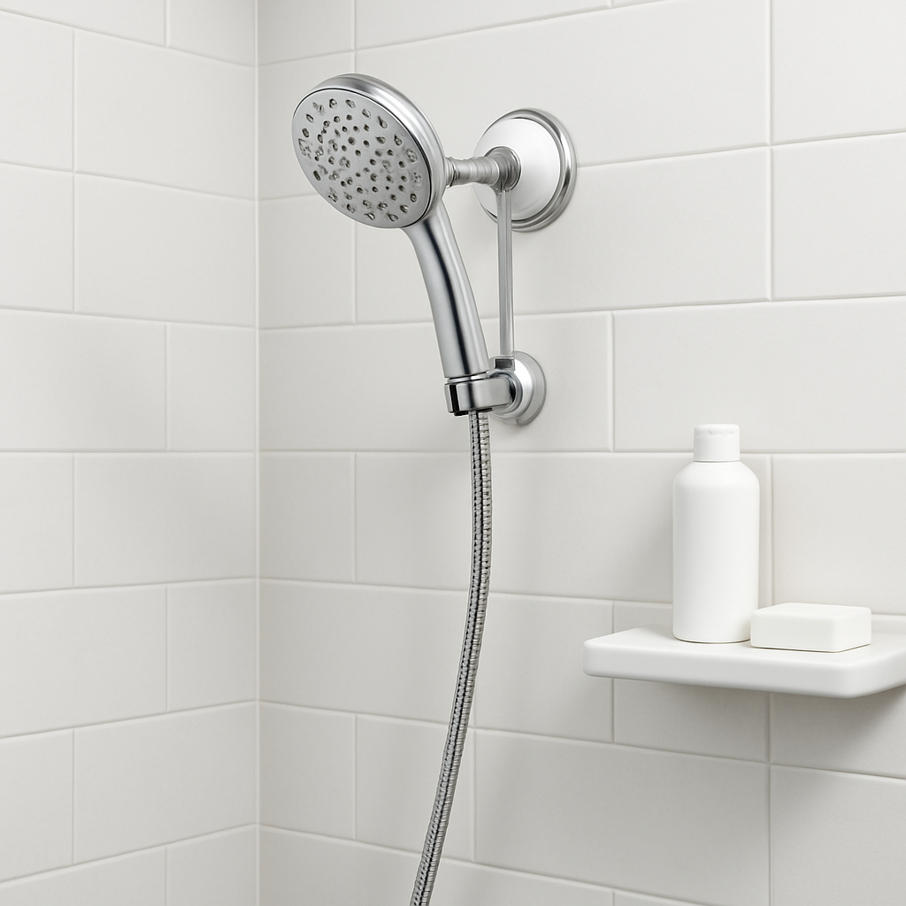 Suction Cup Shower Head Holder Adjustable Bracket