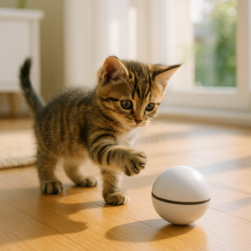 Auto Pet Toy Ball Interactive Rolling Cat & Dog Toy