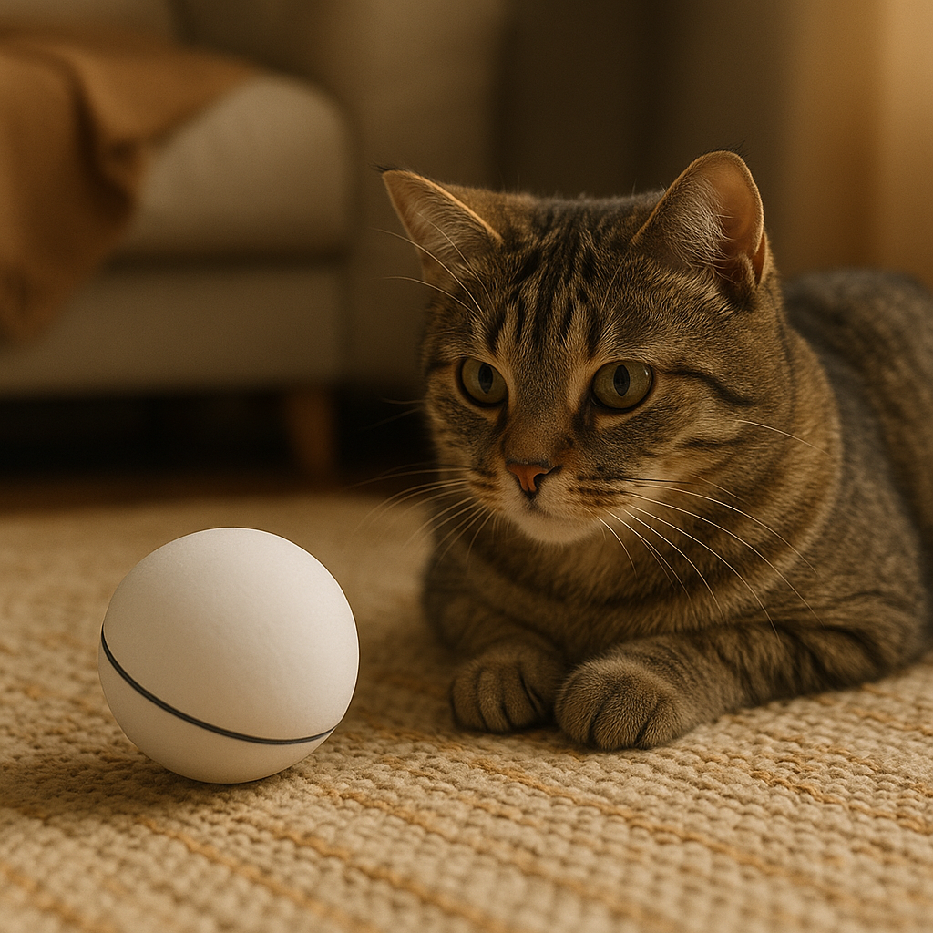 Auto Pet Toy Ball Interactive Rolling Cat & Dog Toy