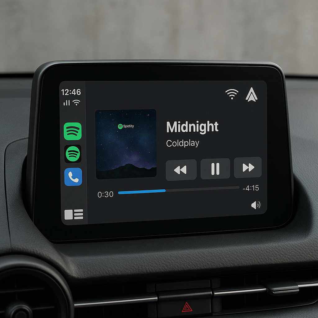 Wireless CarPlay & Android Auto Portable Screen 7in