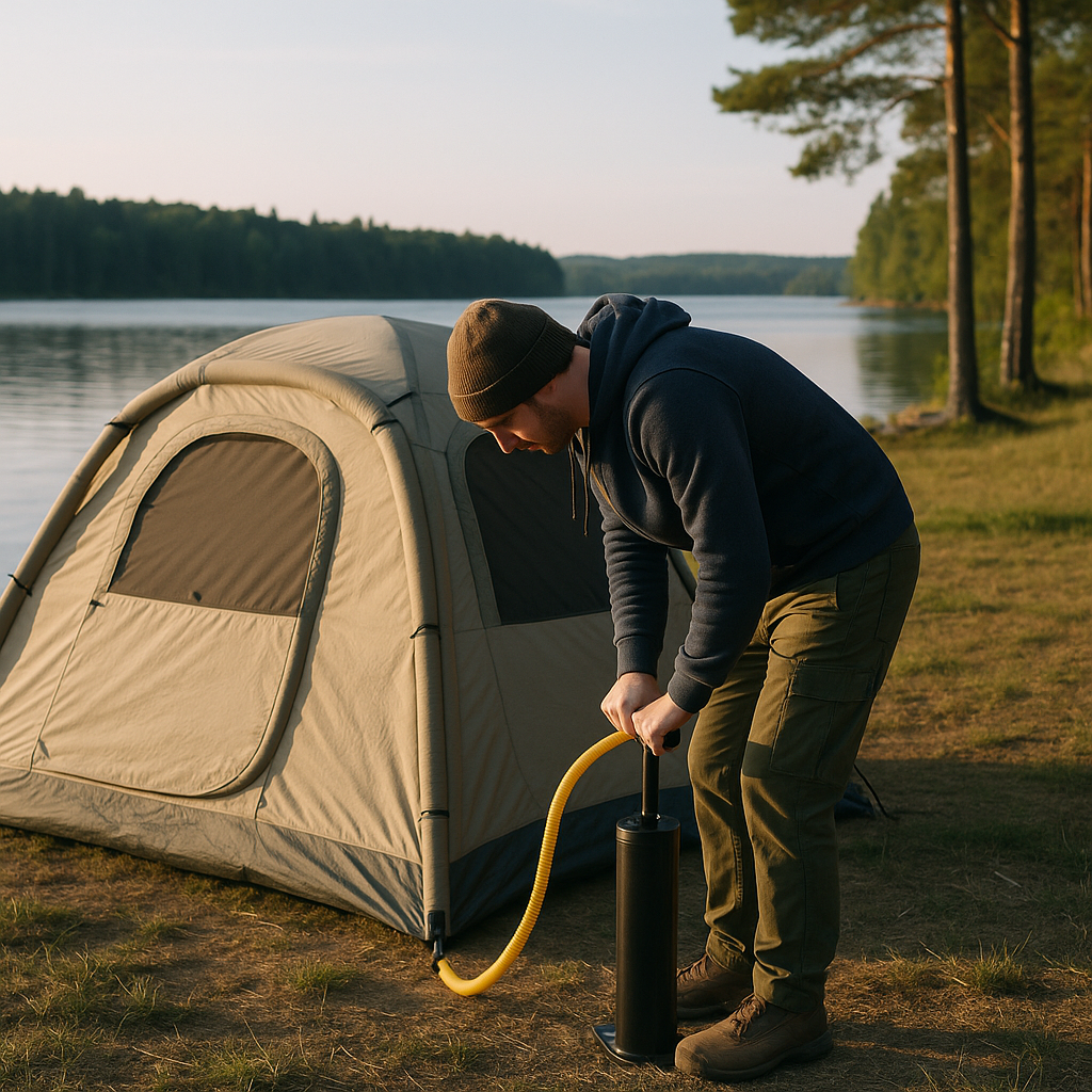 Inflatable Hot Tent with Skylight & Stove Jack 4-6 Person