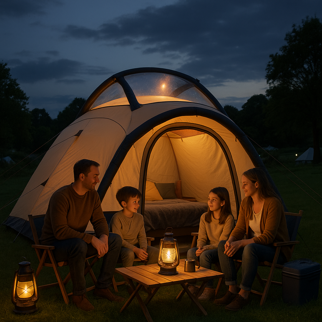 Inflatable Hot Tent with Skylight & Stove Jack 4-6 Person