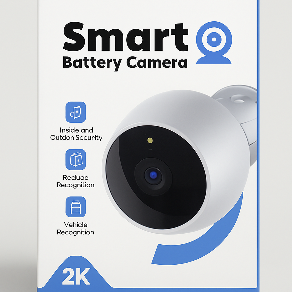 2K Smart Battery Security Camera Indoor Outdoor