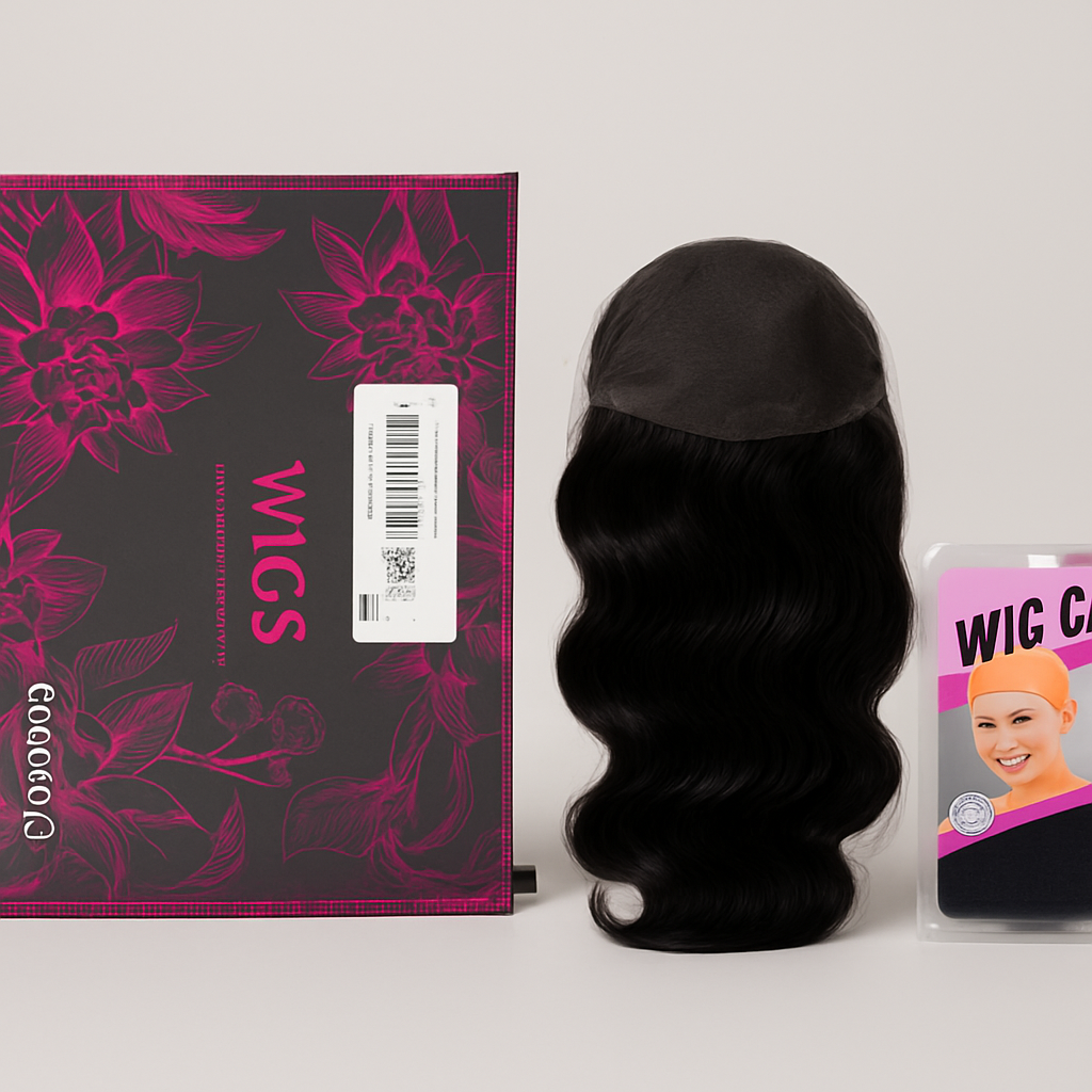 tueoku 18in Lace Front Human Hair Wig Body Wave