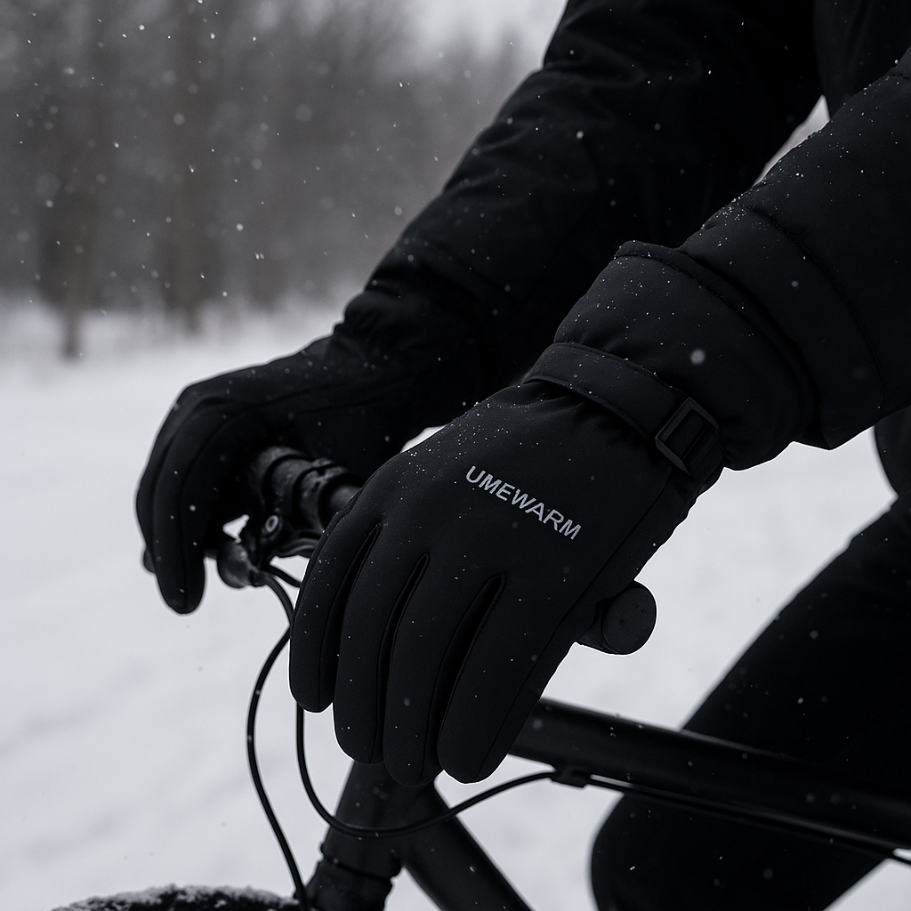 UMEWARM Waterproof Winter Gloves Size M Black
