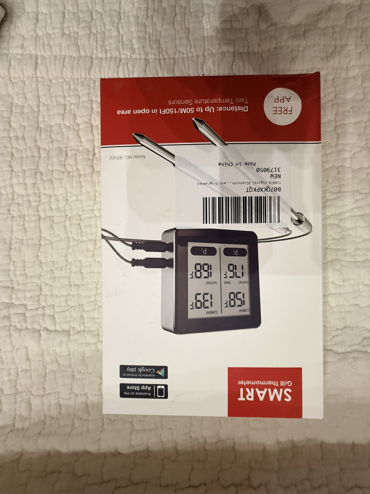 TURATA Digital Bluetooth Smart Grill Thermometer