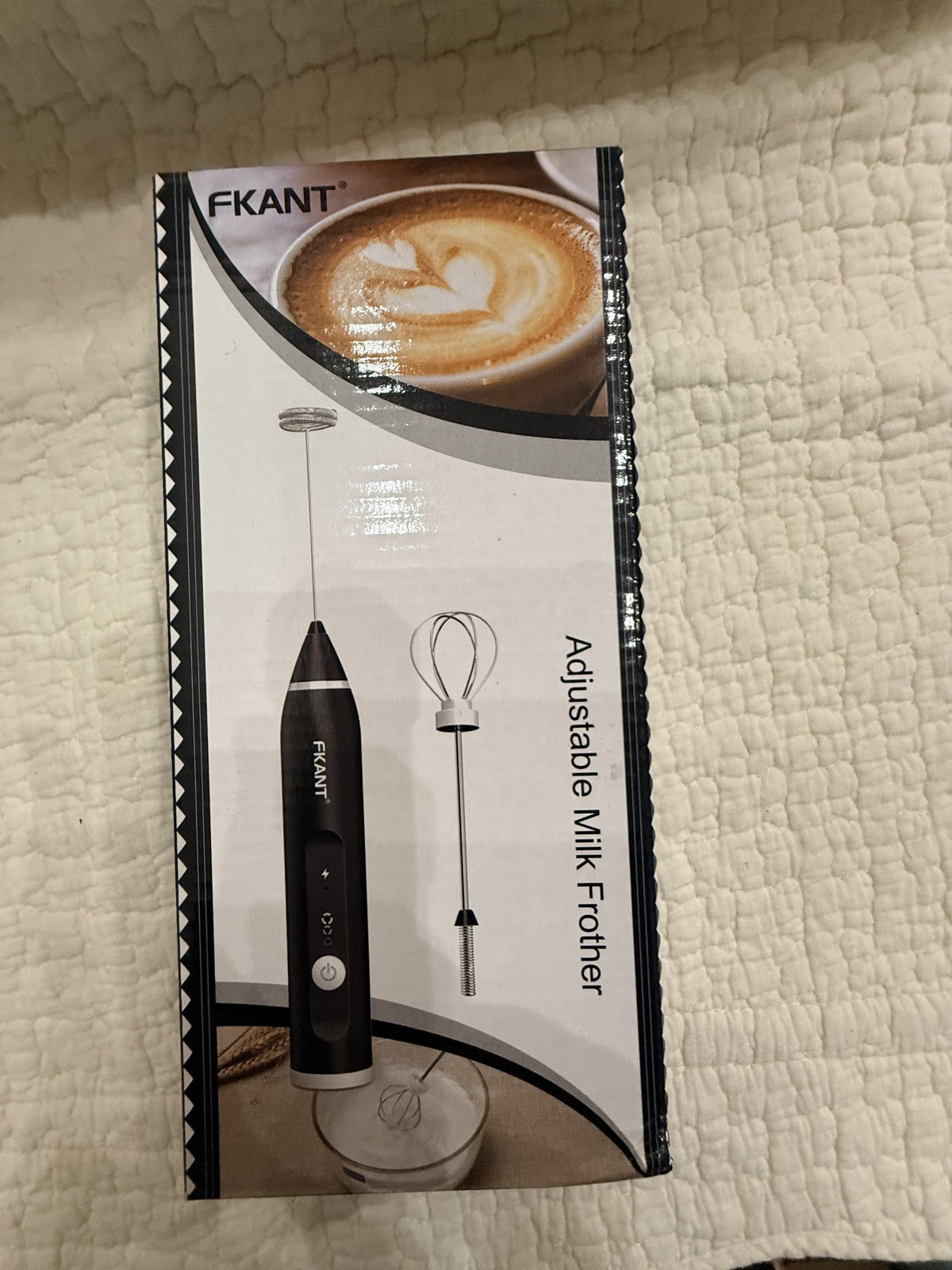 FKANT Adjustable Milk Frother Black