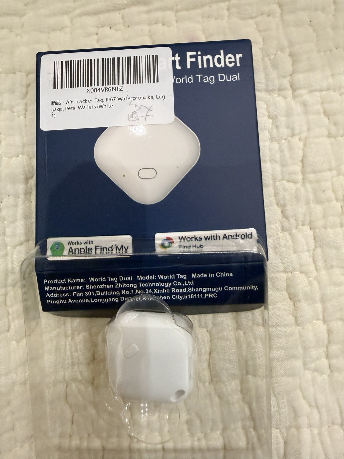 Smart Finder World Tag Dual Apple Android White