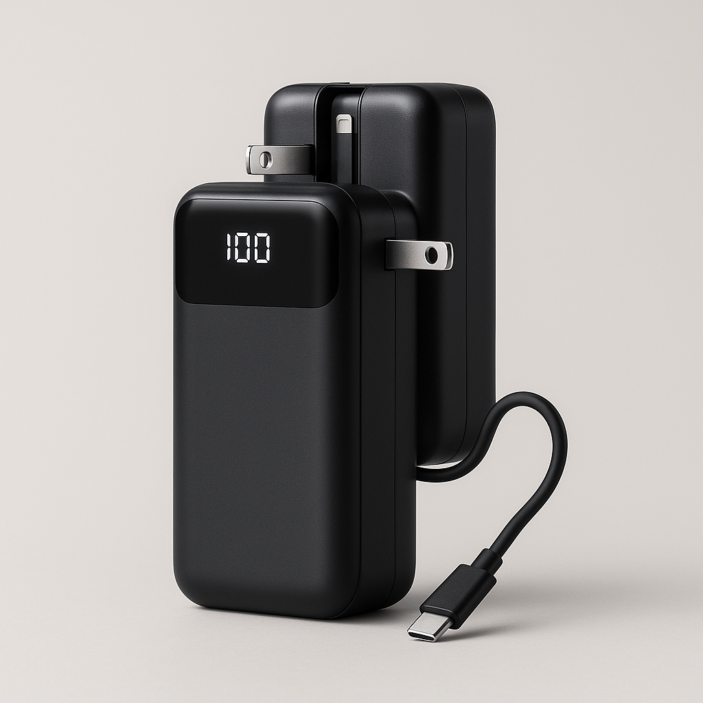 LHUOED 50000mAh Power Bank X6 Black AC Plug