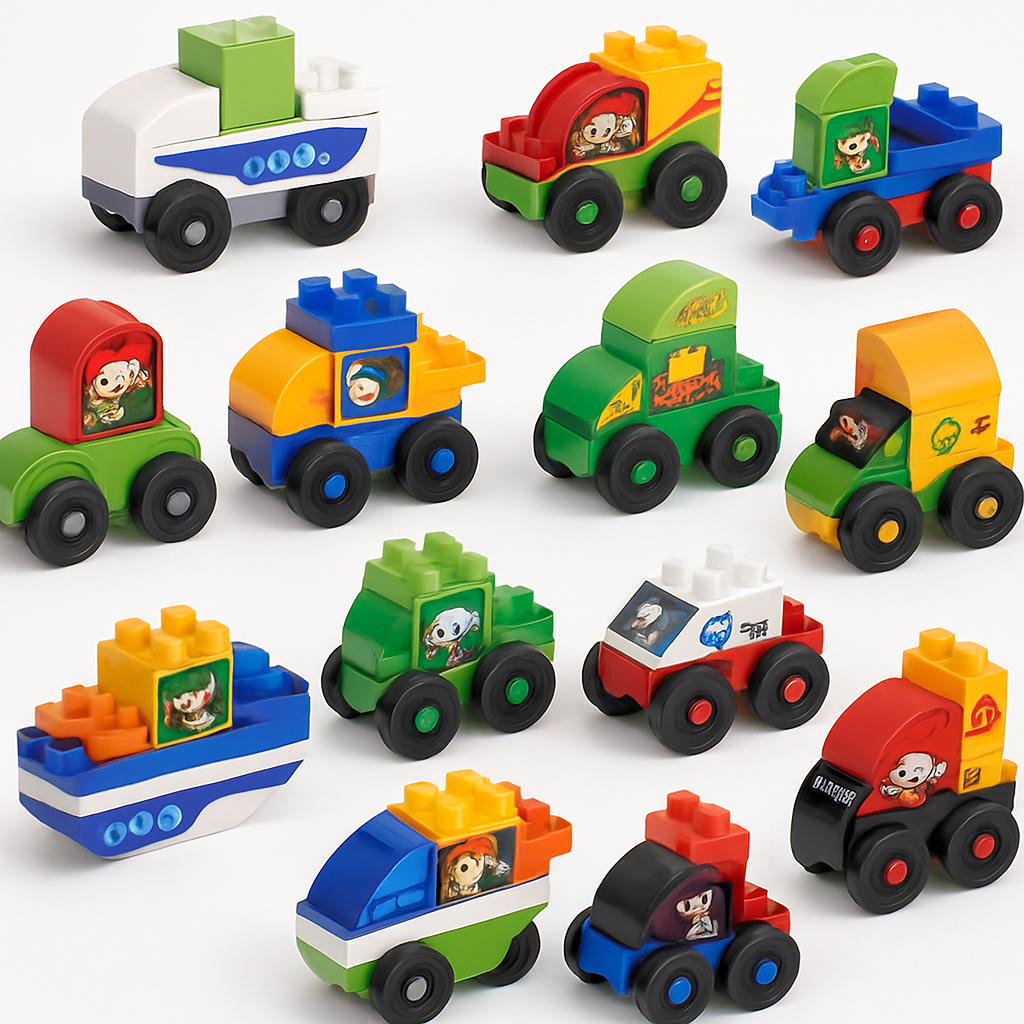 XINNOVEL Car Building Blocks Set 16 Cars Ages 3+