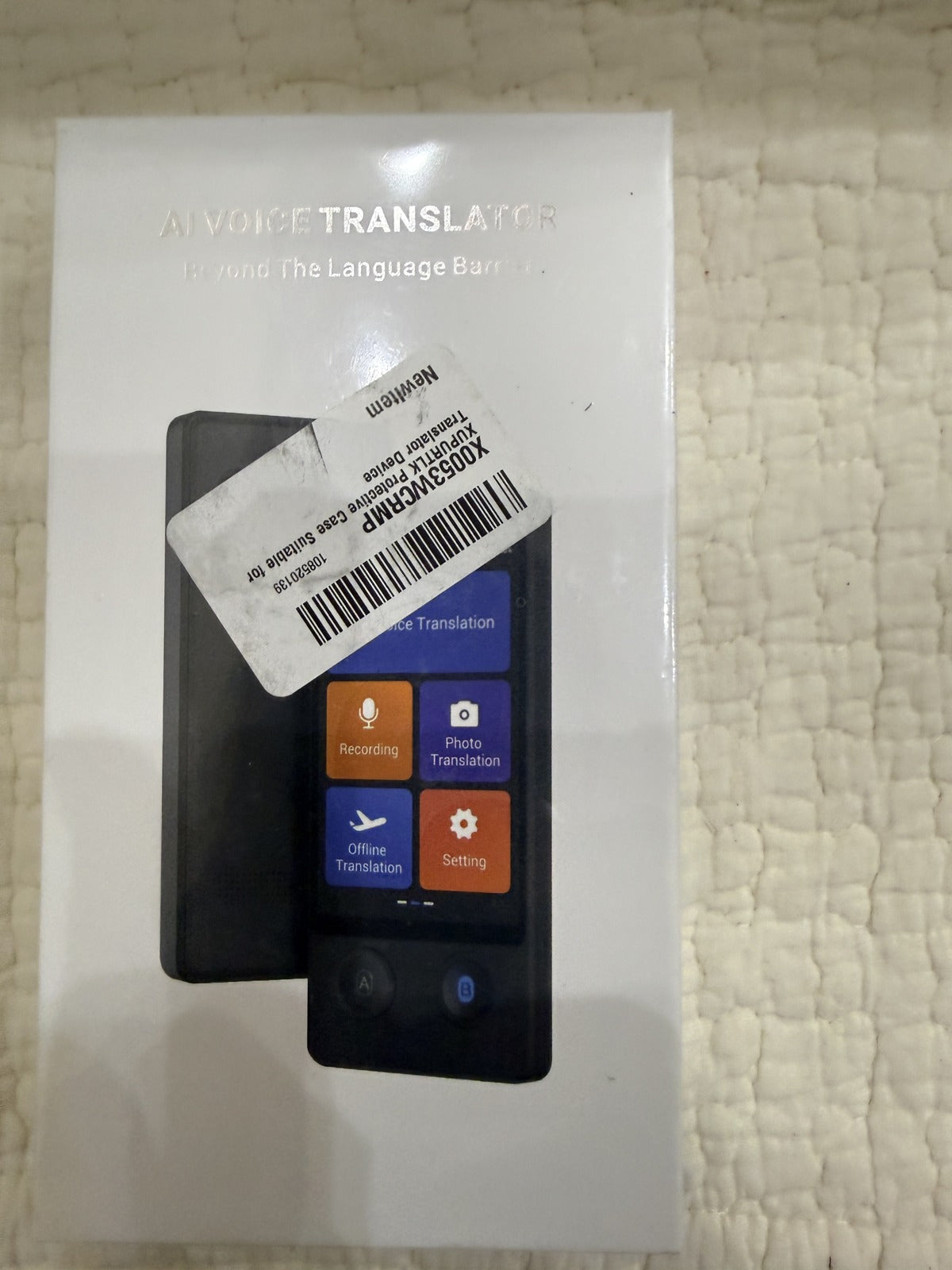 XUPURTLK AI Voice Translator Device with Case