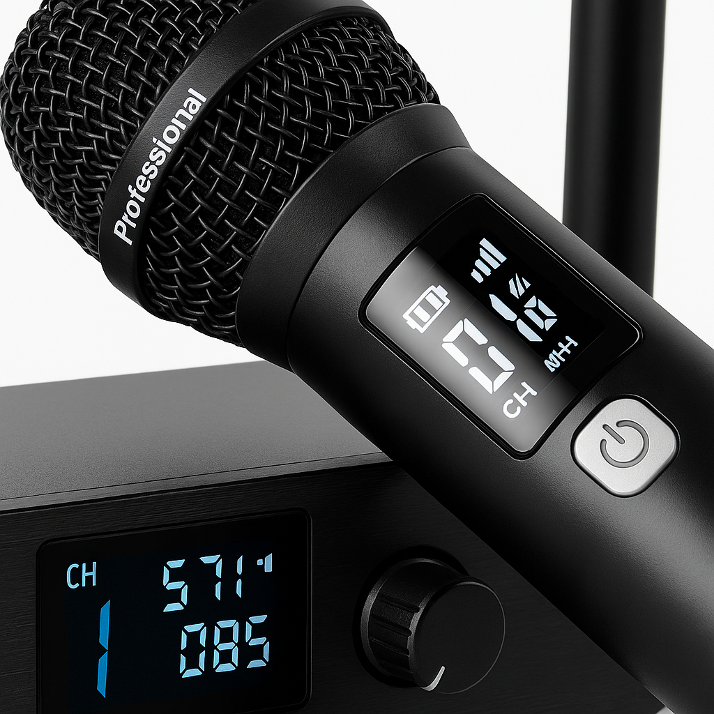 Kaschun ML380 Dual Wireless Microphone System UHF