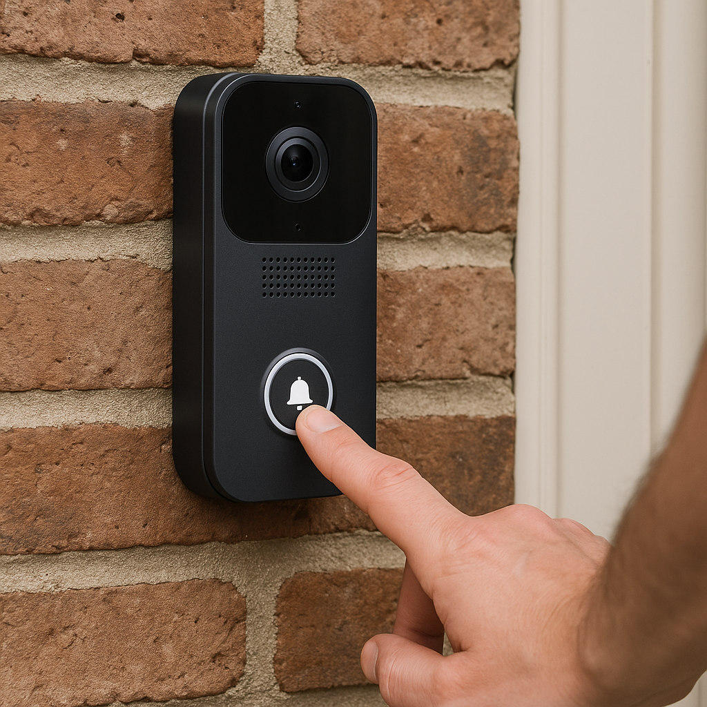 CBAOOO Wire-Free Video Doorbell, HD Night Vision Smart Doorbell Camera