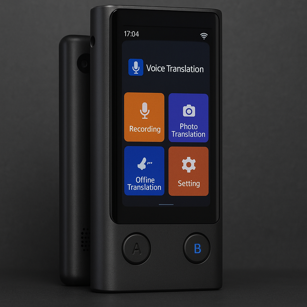 AI Voice Translator, Real-Time Translation Device, Touchscreen