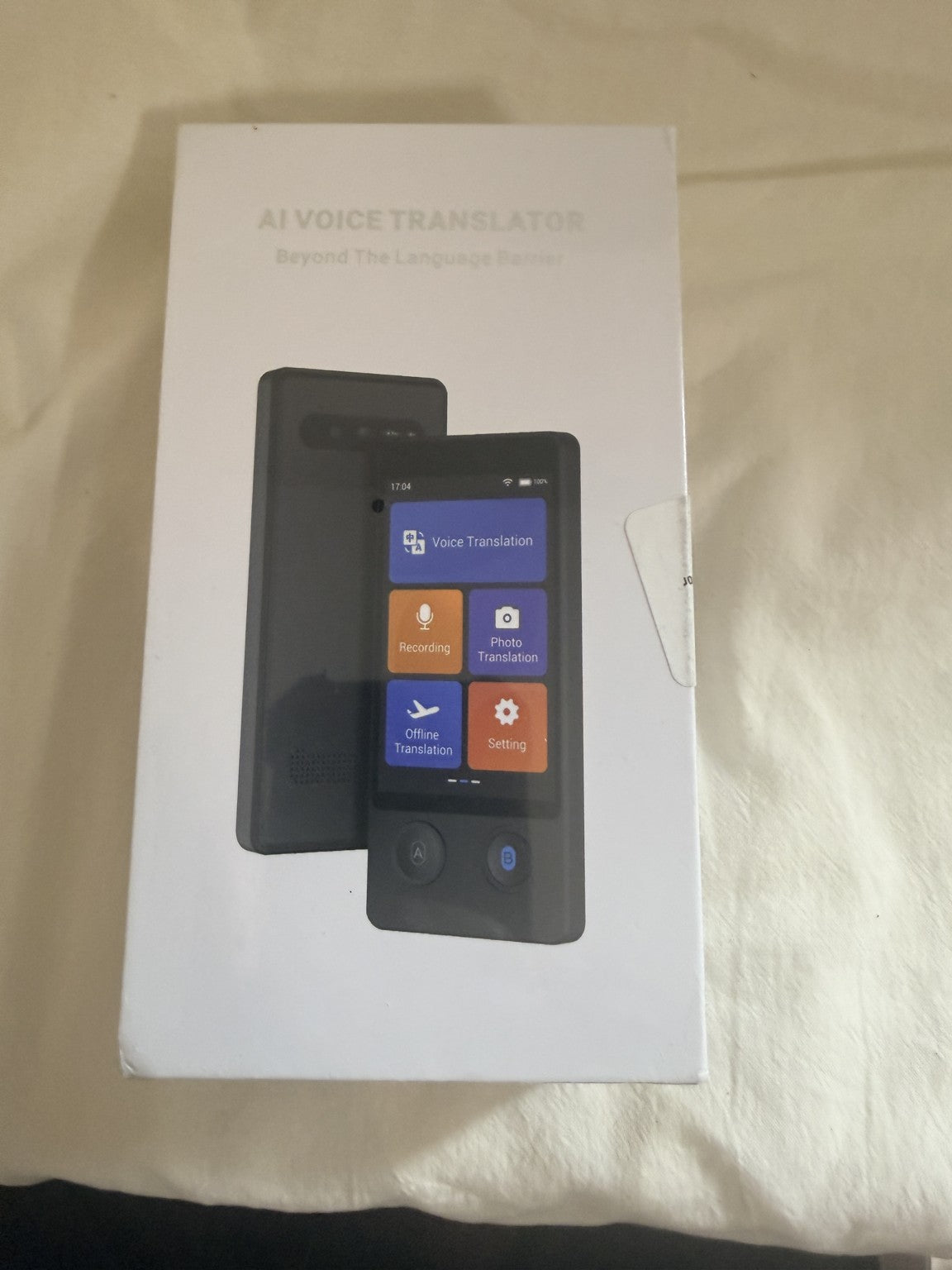 AI Voice Translator, Real-Time Translation Device, Touchscreen