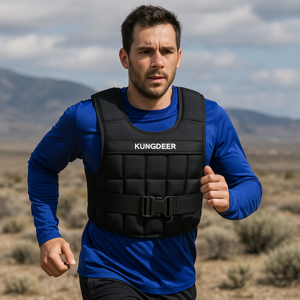 KUNGDEER Sport Weighted Vest, 4-10LB Adjustable, Black