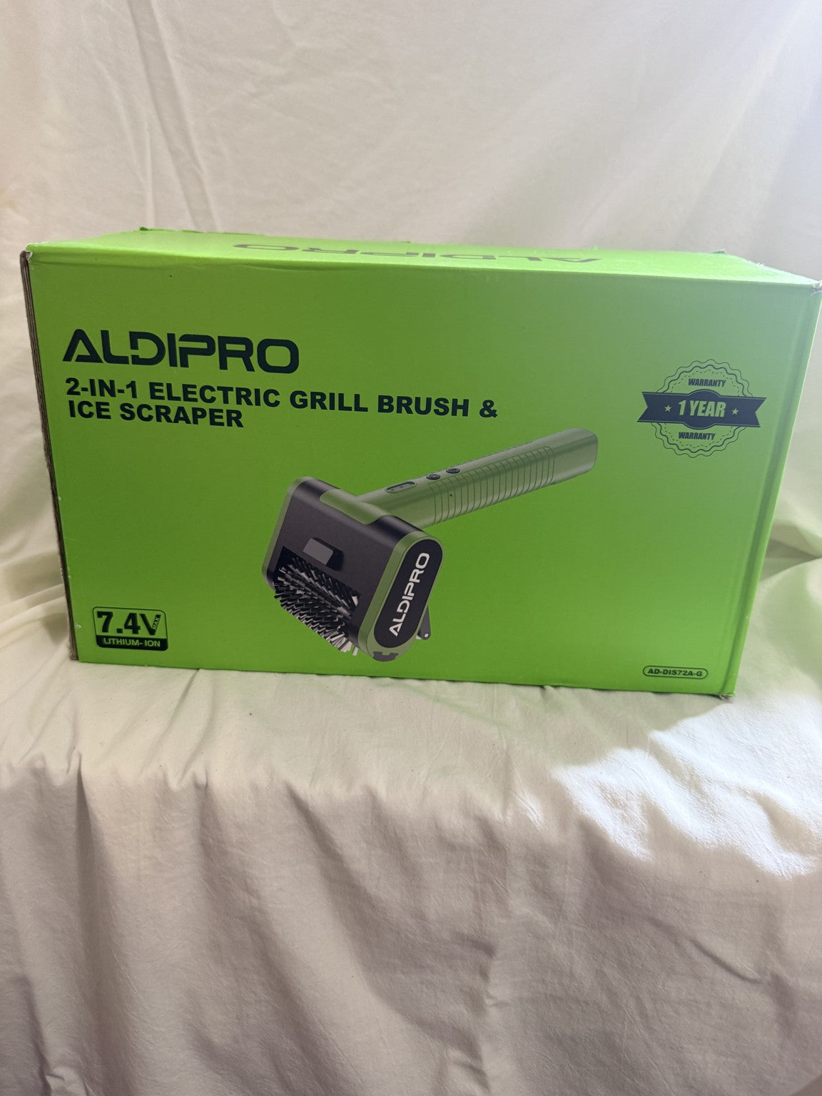 ALDIPRO 2-in-1 Electric Grill Brush & Ice Scraper, 7.4V