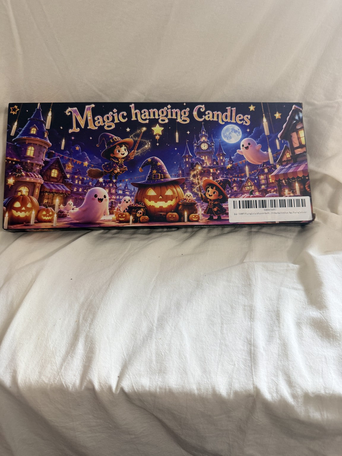 ZAUBERFTX Magic Hanging Floating Candles, 10-Pack with Wand