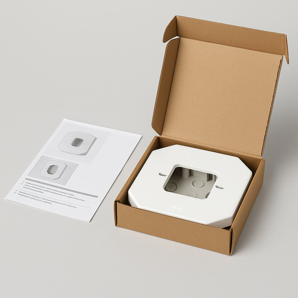 Non-Metallic Universal Siding Mounting Block for Outdoor Fixtures