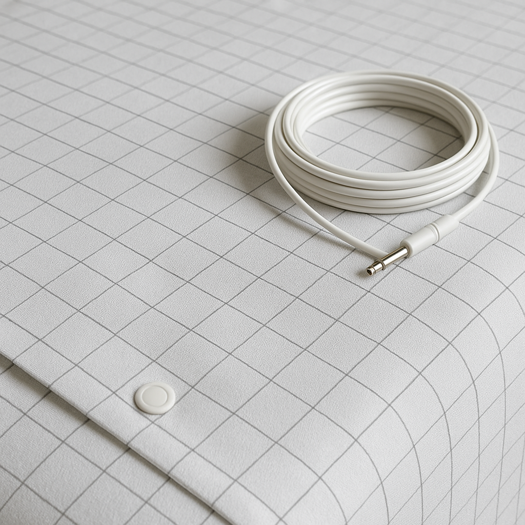 Grounding Sheet for King Size Bed, White, 27"x76", Anti-Inflammation