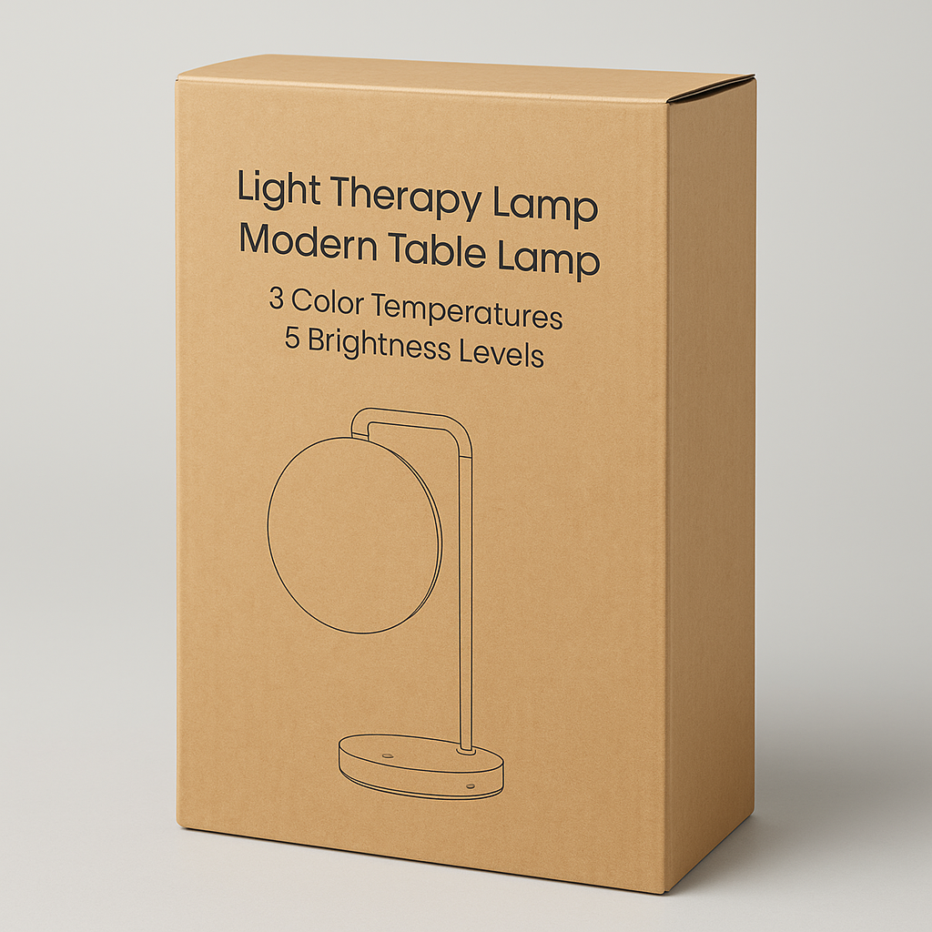 Light Therapy Lamp, Modern Table Lamp, 3 Color Temperatures, 5 Brightness Levels