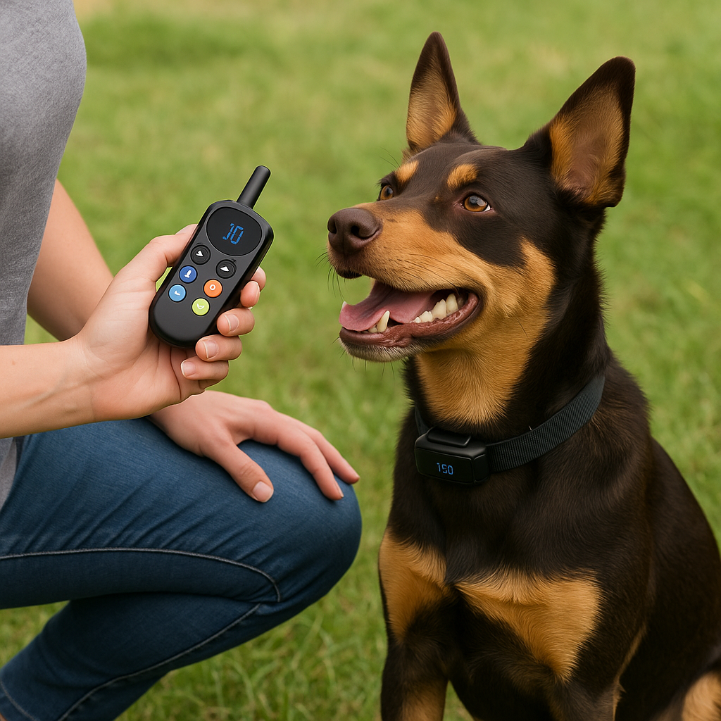 Vibrating Dog Collar, No Shock, Model VT-181, Remote Controlled