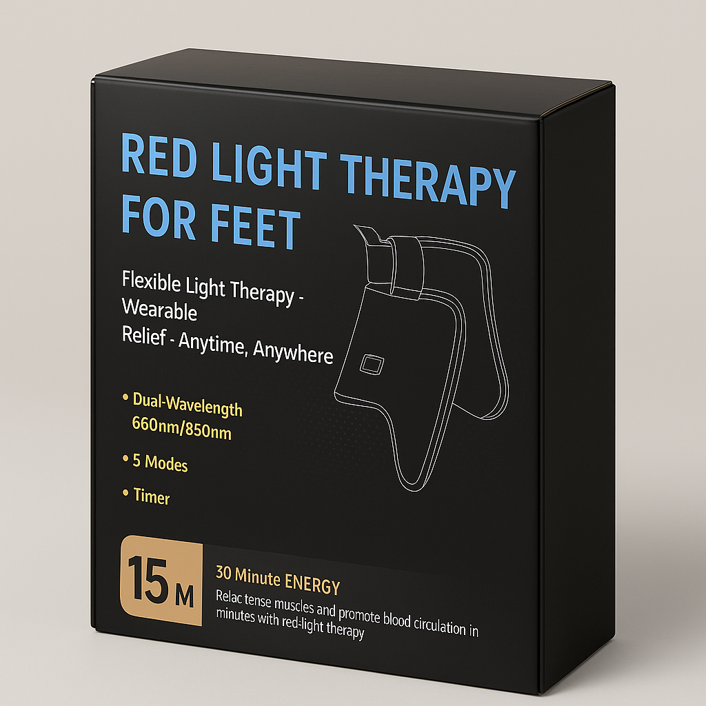 Red Light Therapy for Feet, Dual-Wavelength 660nm/850nm, 5 Modes, Timer