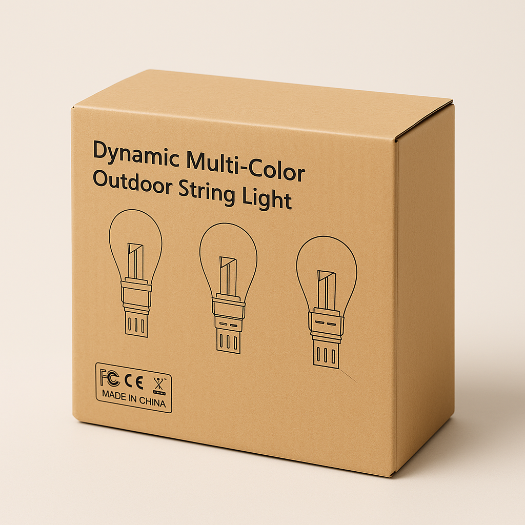 Dynamic Multi-Color Outdoor String Light