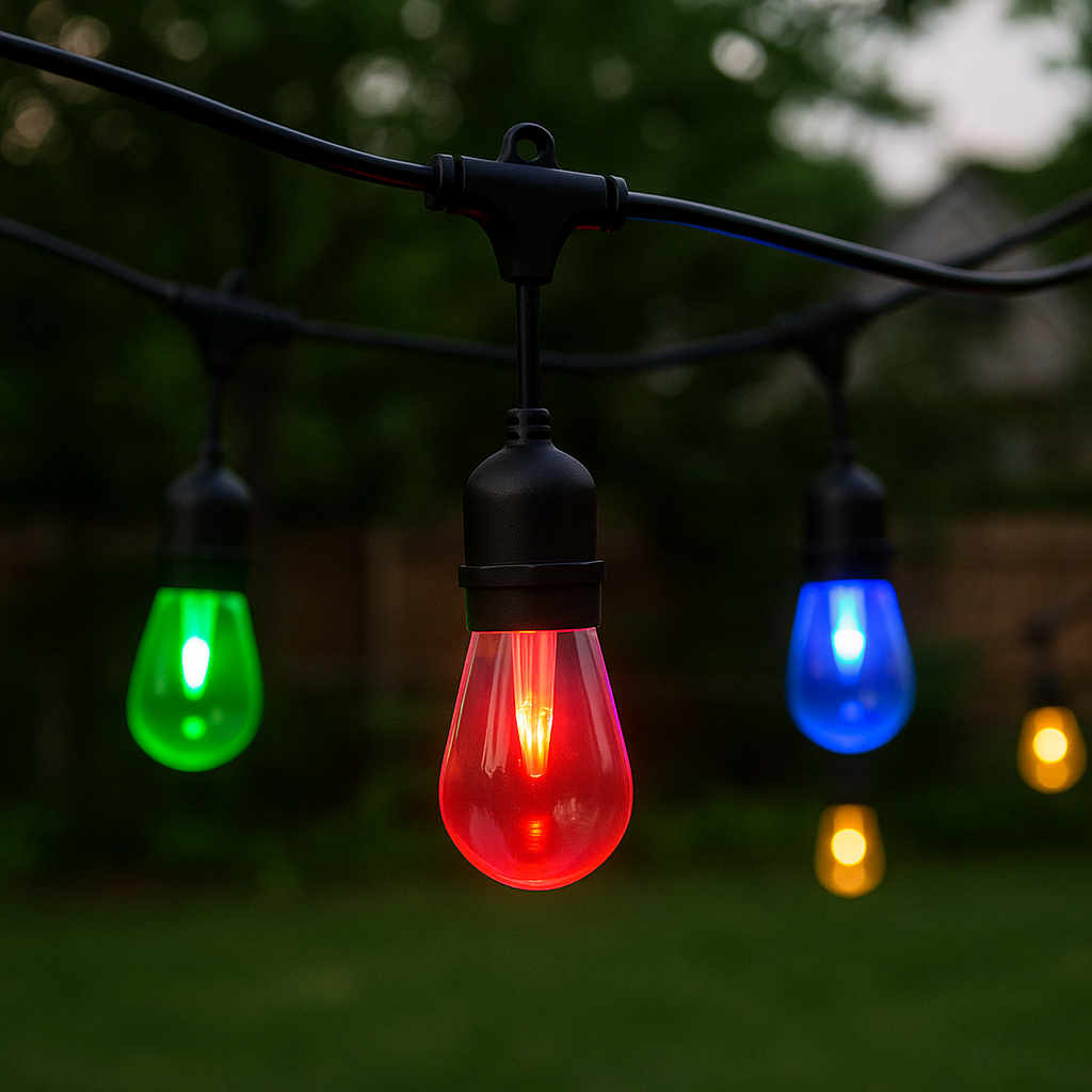 Dynamic Multi-Color Outdoor String Light