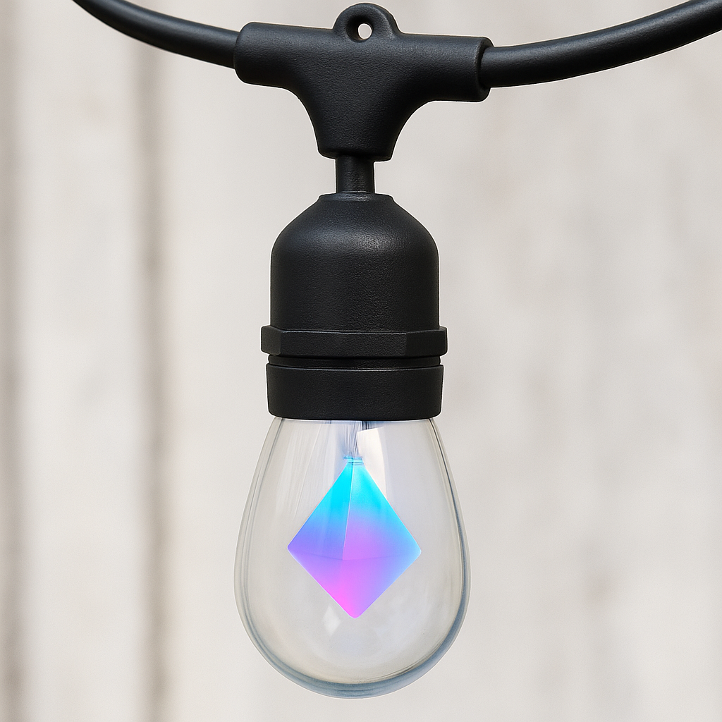 Dynamic Multi-Color Outdoor String Light